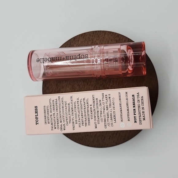 Sophia + Mabelle Hydrating Hybrid 2-in-1 Lipstick Balm - Topless - Picture 6 of 8